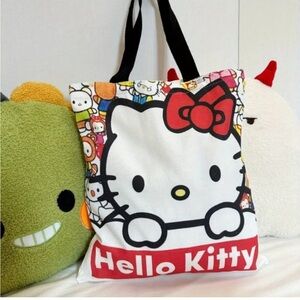Hello Kitty Red and White Tote Bag